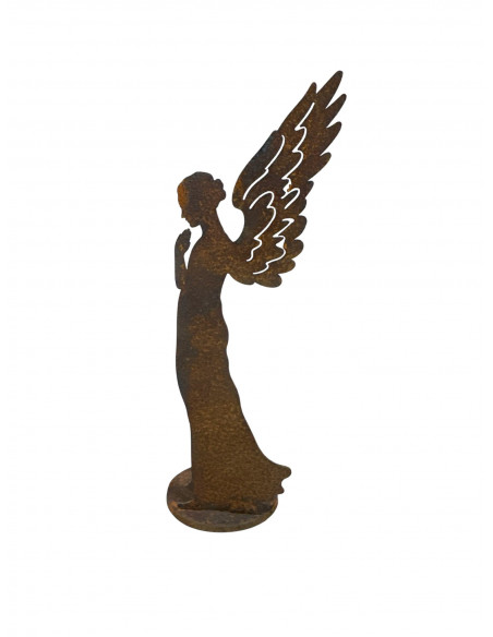 Weihnachtsdeko kleiner Engel Santine 20 cm - Mit Platte für Teelicht 
Höhe 20 cm
Breite 6 cm
auf Platte Ø 5
