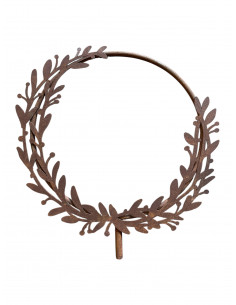 Deko Ringe Beerenkranz Ring - Ø 30 cm - mit Hülse als Steckverbindung Deko Ring mit aufgesetztem Beerenkranz und einem Rohr als