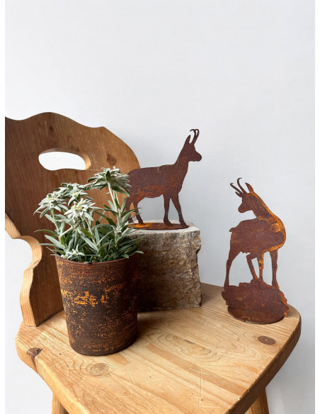 Start Gehende Gams - auf Platte - Klein - Höhe 19 cm 
Höhe 19 cm
Breite 18 cm
auf Platte
