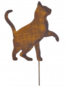 Start Deko Katze auf kurzem Stab - Höhe 39 cm 
Höhe 39 cm
Breite 36 cm
Stab ca. 20 cm