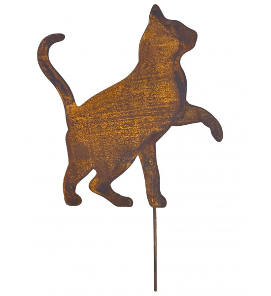 Start Deko Katze auf kurzem Stab - Höhe 39 cm 
Höhe 39 cm
Breite 36 cm
Stab ca. 20 cm
