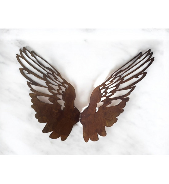 Engel basteln und Engelsflügel XL Engelsflügel Metall 90 cm breit - mit großen Ausschnitten 
Große Engelsflügel mit Ausschnitte