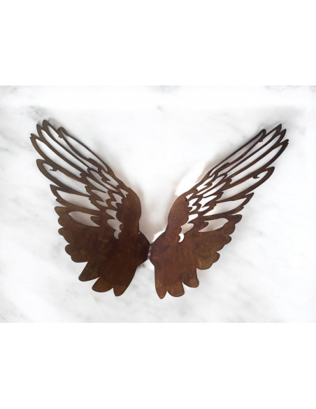 Engel basteln und Engelsflügel XL Engelsflügel Metall 90 cm breit - mit großen Ausschnitten 
Große Engelsflügel mit Ausschnitte