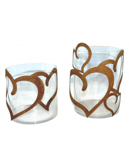 Neuheiten Gerry's Garden Glas Windlicht mit halbrundem Edelrost Herzen - 15 x 15 cm - klein 
15 x 15 cm
 Neuheiten Gerry's Garden Glas Windlicht mit halbrundem Edelrost Herzen - 15 x 15 cm - klein 
15 x 15 cm