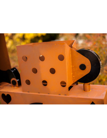 Motiv Feuerkörbe Feuerkorb Feuerzeug, mit Totenkopf- Motiv - Zippo Rost - Höhe 85 cm Rost - Höhe 85 cm - Breite 60 cm - Tiefe 18