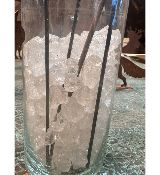 Karaffen - Trinkgläser und Sonstige Glasdeko DeKo Glassteine - mittel - Kantenlänge 10 - 20 mm,  2,5 l Eimer 
Kantenlänge 10 - 