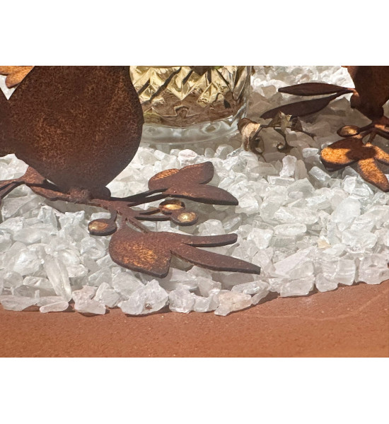 Karaffen - Trinkgläser und Sonstige Glasdeko Deko Glassteine - fein - Kantenlänge 2 - 4 mm -  2,5 l Eimer - Glasbruch 
Kantenlä