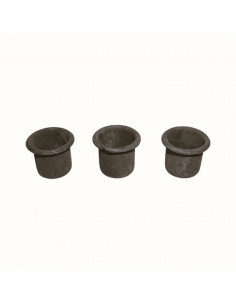 Kerzenhalter Stabkerzen Halter mit Magnet schwarz mattiert 2,5 cm Ø 2,5 x 2,5 cm 2