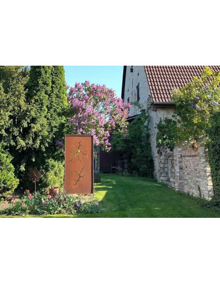 Sichtschutzwand - Flash 1 - mit  2 großflächigen Rissen - Höhe 200 cm