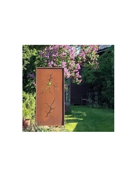 Sichtschutzwand - Flash 1 - mit  2 großflächigen Rissen - Höhe 200 cm