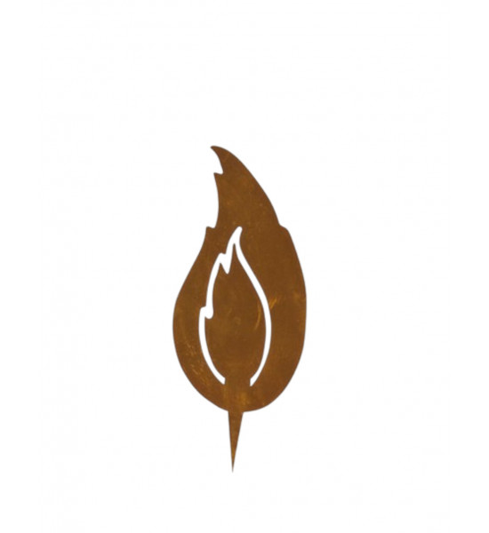 rostige Flammen 8er Set Rost Flamme 10 cm 