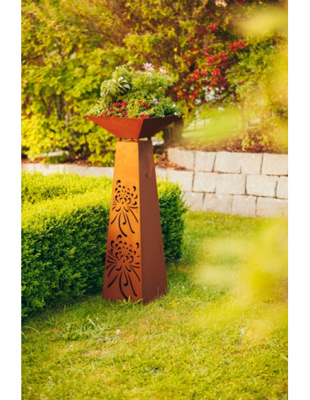 trapezförmige Säulen Rost Säule Trapez - Blume - Höhe 116.5 cm incl Schlale 44 x 44 cm Trapezförmige Säule mit Blumenmuster
Höh trapezförmige Säulen Rost Säule Trapez - Blume - Höhe 116.5 cm incl Schlale 44 x 44 cm Trapezförmige Säule mit Blumenmuster
Höh