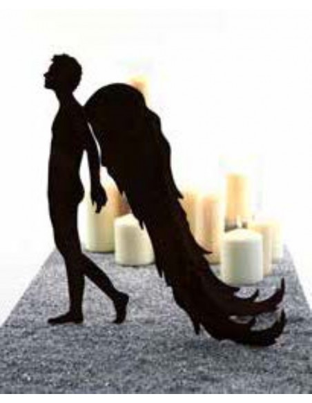 Engelfiguren kaufen und Engel Bastel-Ideen Engel - Raphael - Höhe 75 cm Edelrost Engel Raphael zur Dekoration zur Weihnachtszeit