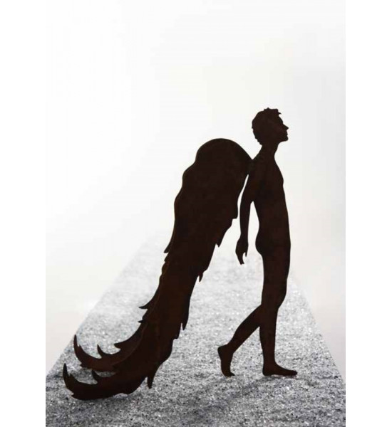 Engelfiguren kaufen und Engel Bastel-Ideen Engel - Raphael - Höhe 75 cm Edelrost Engel Raphael zur Dekoration zur Weihnachtszeit