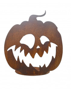 Halloween Kürbis - Pumpkin - Größe 2 - an runder Platte