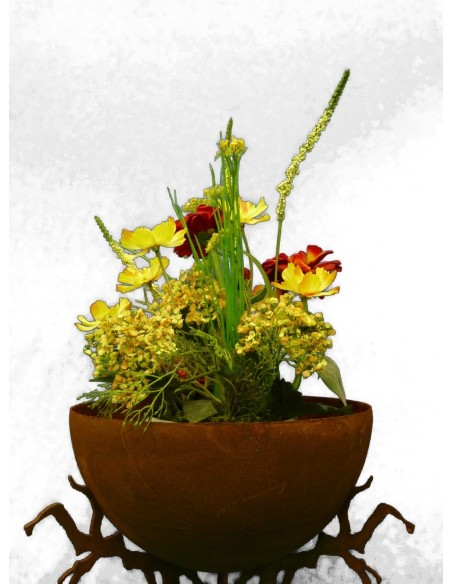 Edelrost Halbkugel Schale 50 cm Ø