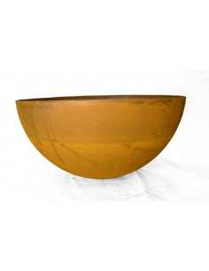 Edelrost Halbkugel Schale 50 cm Ø