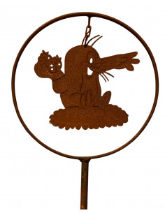 Gartenstecker Maulwurflein - Mit Kettchen - Ø 22 cm 
Ø 22 cm
Höhe 160 cm
