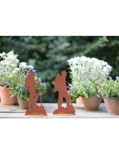 Allgäu Deko kleiner Wanderer Figur - Jürgen - 23 cm hoch 
Höhe 23,4 cm
Breite 12,3 cm
 2