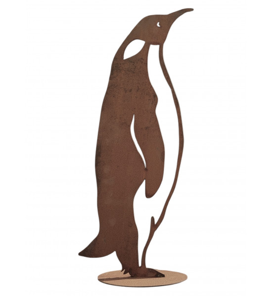 Pinguin Figuren für den Garten Königspinguin Mama - auf Platte - 81 cm hoch 
Höhe 81 cm
Breite 35 cm

