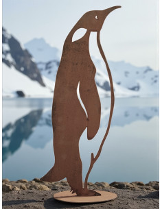 Pinguin Figuren für den Garten Königspinguin Mama - auf Platte - 81 cm hoch 
Höhe 81 cm
Breite 35 cm
 2