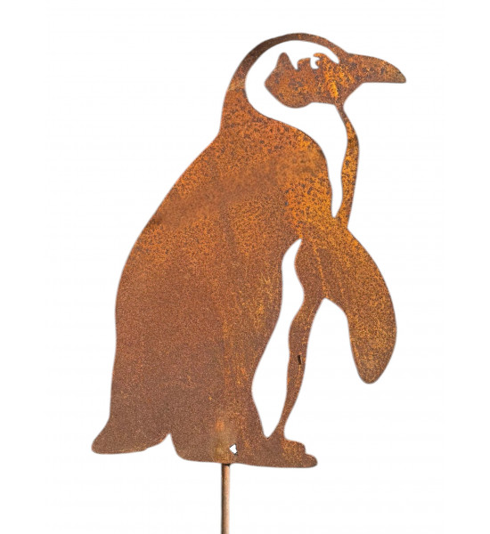 Pinguin Figuren für den Garten Eselspinguin zum Stecken - Höhe 41 cm 
Höhe 41 cm
Breite 29 cm
Stab 30 cm
