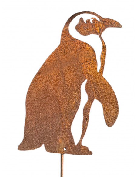 Pinguin Figuren für den Garten Eselspinguin zum Stecken - Höhe 41 cm 
Höhe 41 cm
Breite 29 cm
Stab 30 cm
