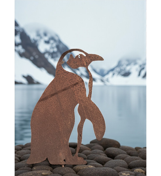 Pinguin Figuren für den Garten Eselspinguin zum Stecken - Höhe 41 cm 
Höhe 41 cm
Breite 29 cm
Stab 30 cm
