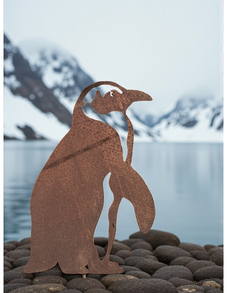 Pinguin Figuren für den Garten Eselspinguin zum Stecken - Höhe 41 cm 
Höhe 41 cm
Breite 29 cm
Stab 30 cm
