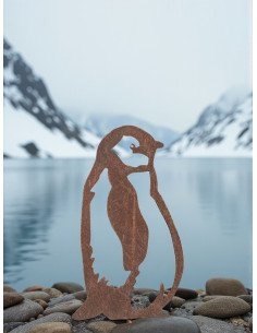 Pinguin Figuren für den Garten Königspinguin Baby - zum Stecken - Höhe 38 cm 
Höhe 38 cm
Breite 22 cm 
Stab 30 cm
 2