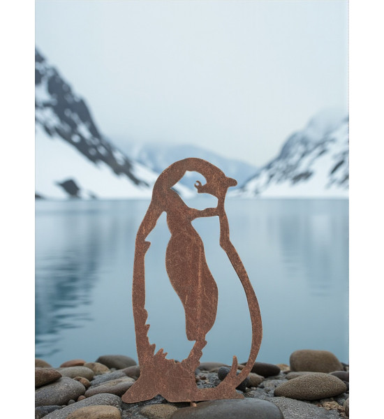 Pinguin Figuren für den Garten Königspinguin Baby - zum Stecken - Höhe 38 cm 
Höhe 38 cm
Breite 22 cm 
Stab 30 cm
