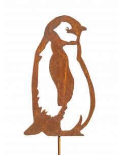 Pinguin Figuren für den Garten Königspinguin Baby - zum Stecken - Höhe 38 cm 
Höhe 38 cm
Breite 22 cm 
Stab 30 cm
