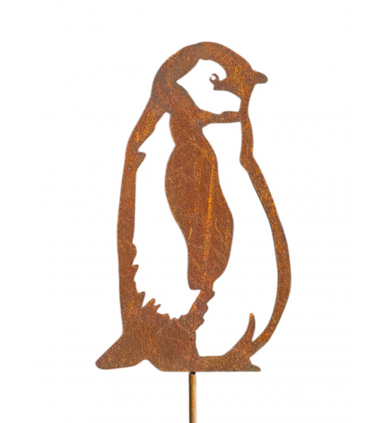Pinguin Figuren für den Garten Königspinguin Baby - zum Stecken - Höhe 38 cm 
Höhe 38 cm
Breite 22 cm 
Stab 30 cm

