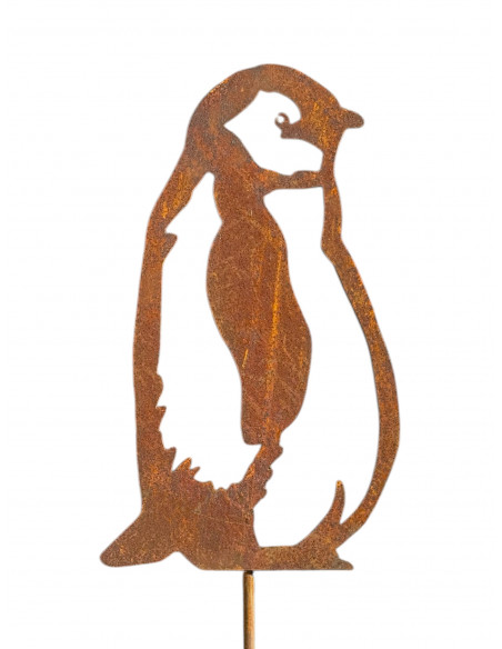 Pinguin Figuren für den Garten Königspinguin Baby - zum Stecken - Höhe 38 cm 
Höhe 38 cm
Breite 22 cm 
Stab 30 cm
