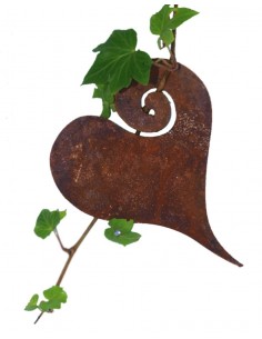 Herz Curl zum Aufhängen 12 cm
