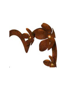 Herzige Dinge - Edelrost Dekoherzen Gartenstecker Blütentraum Herz mit 3 Blüten - 29 x 36 cm + Stecker  100 cm 
dieses edle Her 2