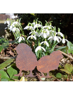 Bauernhof Tier Kükenpaar stehend, 7 cm hoch, 10 cm lang 2