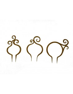 Dekostecker Swirl 3er Set für Blumentöpe