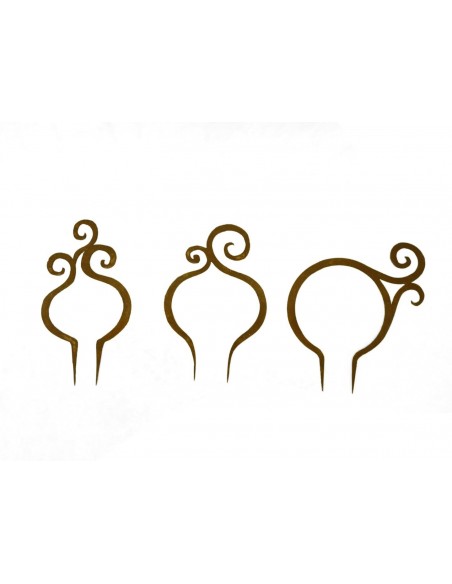 Dekostecker Swirl 3er Set für Blumentöpe Dekostecker Swirl 3er Set für Blumentöpe