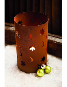 Dekolicht Windlicht Sterne - Höhe 42 cm Ø 24 cm 
Höhe 42,50 cm
Durchmesser 24 cm
zum Stellen
ohne Kerze
 2