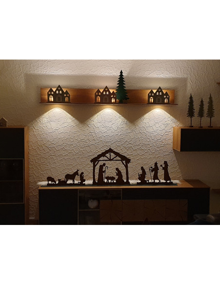 Krippen Set - Krippenfiguren für den Garten  -Figurenhöhe 31 cm