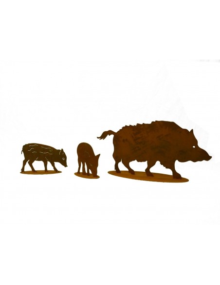 Edelrost Wildschwein 100 cm breit Edelrost Wildschwein 100 cm breit