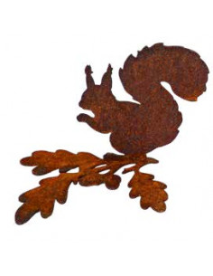 Eichhörnchen Eichhörnchen auf Eichenblatt - Höhe 10 cm 
Höhe 10 cm
Breite 11,5 cm
