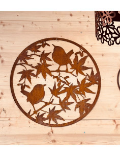 Start rundes Vogelbild - mit japanischem Ahorn - Ø 60 cm  2