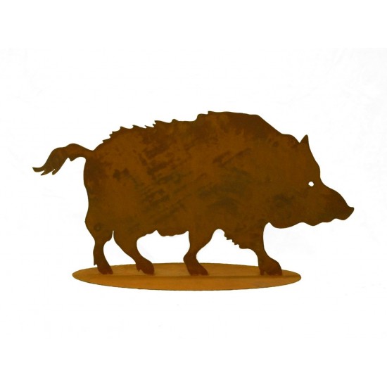 Edelrost Wildschwein 100 cm breit