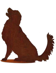 Deko Hunde Deko Hund Golden Retriever lebensgroße Figur aus Metall -  75 cm hoch 
Höhe 75 cm
Breite 
aus Stahl mit Edelrost P