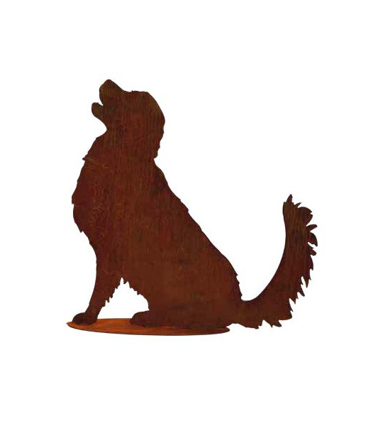 Deko Hunde Deko Hund Golden Retriever lebensgroße Figur aus Metall -  75 cm hoch 
Höhe 75 cm
Breite 
aus Stahl mit Edelrost P