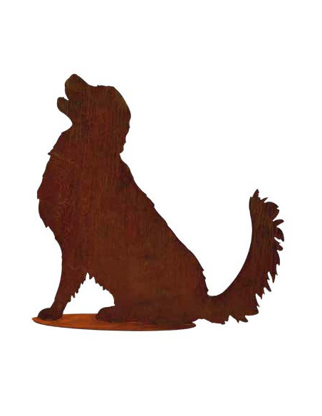 Deko Hunde Deko Hund Golden Retriever lebensgroße Figur aus Metall -  75 cm hoch 
Höhe 75 cm
Breite 
aus Stahl mit Edelrost P