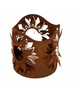 Windlichte und Kerzenhalter für Weihnachten Windlicht - Sonnenblume - Höhe 20 cm 