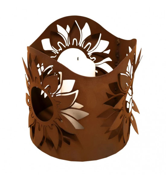 Windlichte und Kerzenhalter für Weihnachten Windlicht - Sonnenblume - Höhe 20 cm 